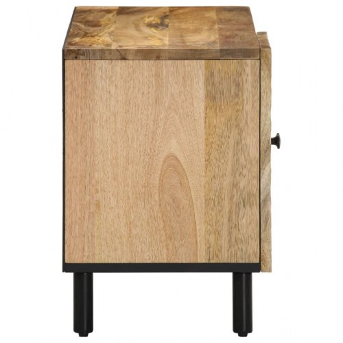 Tv-bord 80×31×46 cm i massivt mangotræ med jernben