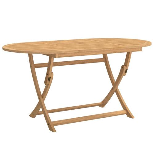 Foldbart havebord 160x85x75 cm massivt akacietræ