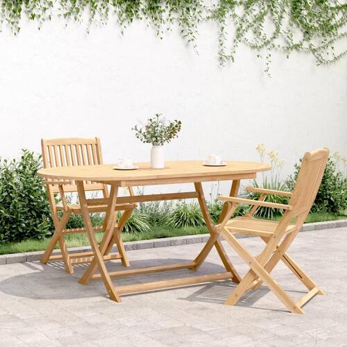 Foldbart havebord 160x85x75 cm massivt akacietræ