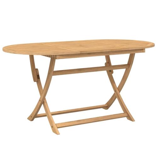 Foldbart havebord 160x85x75 cm massivt akacietræ