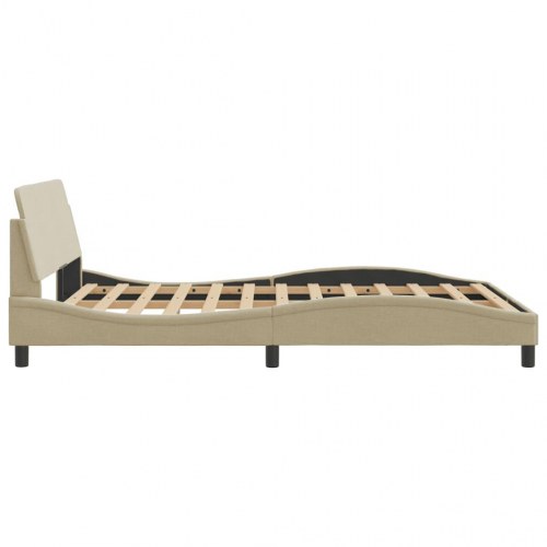 Sengeramme Dover 140 x 190 cm med sengegavl - creme