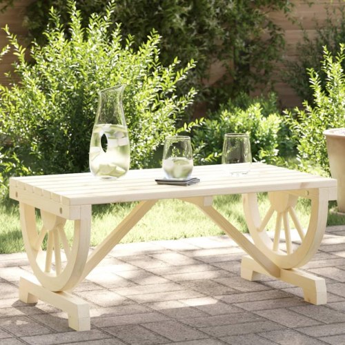 Havebord 90 x 50 x 40 cm med hjuldesign