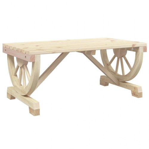 Havebord 90 x 50 x 40 cm med hjuldesign