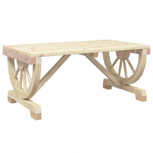 Havebord 90 x 50 x 40 cm med hjuldesign