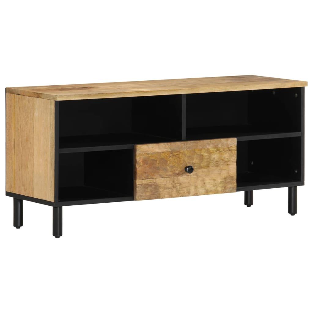Tv Bord 100x33x46 Cm Massivt Mangotræ