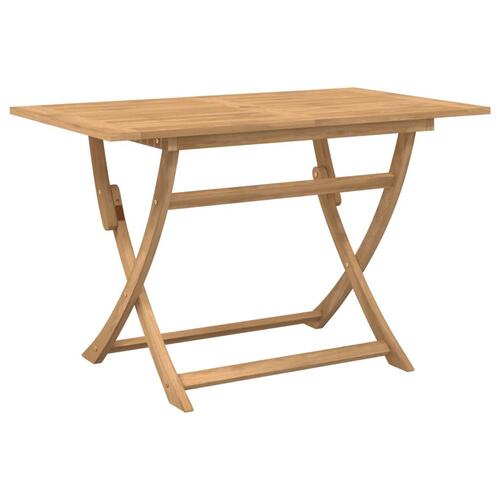 Foldbart havebord 120x70x75 cm massivt akacietræ