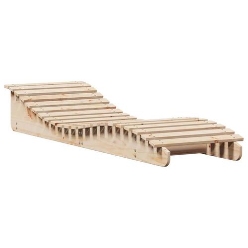 Liggestol 205x60x31,5 cm massivt fyrretræ