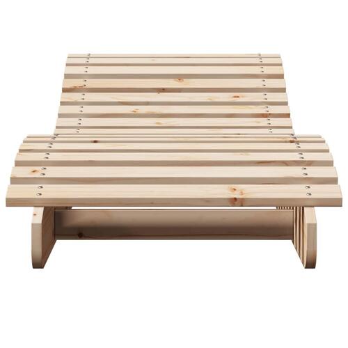 Liggestol 205x60x31,5 cm massivt fyrretræ