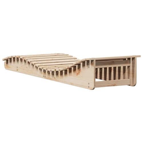 Liggestol 205x60x31,5 cm massivt fyrretræ