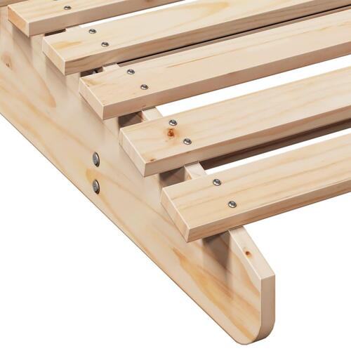Liggestol 205x60x31,5 cm massivt fyrretræ