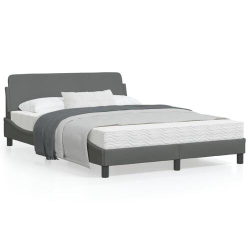 Sengeramme uden madras 140x190 cm stof mørkegrå