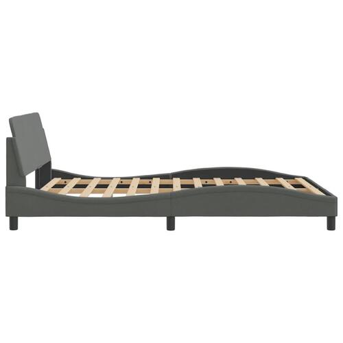 Sengeramme uden madras 140x190 cm stof mørkegrå