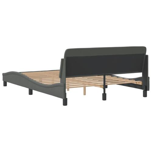 Sengeramme uden madras 140x190 cm stof mørkegrå
