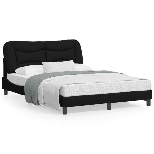 Sengeramme med LED Hvar 120 x 200 cm uden madras - sort