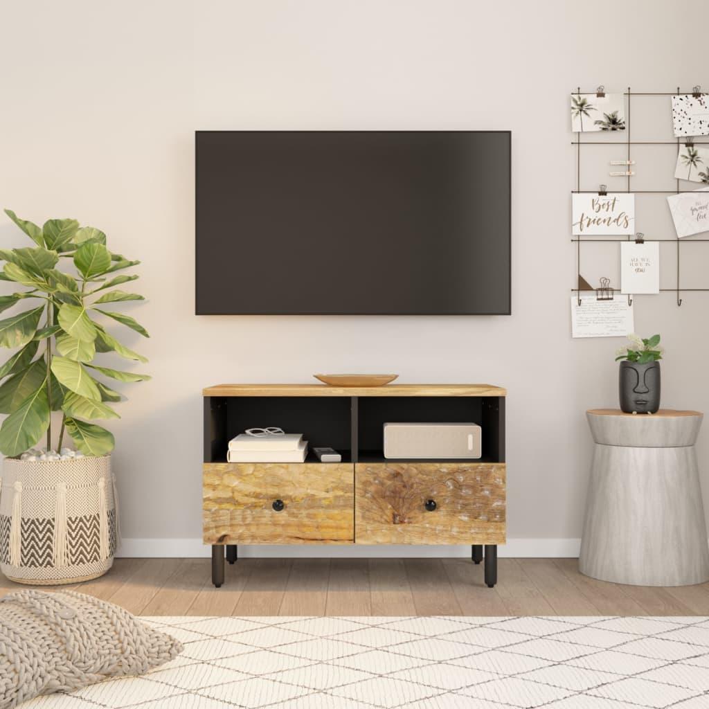 Tv Bord 70x33x46 Cm Massivt Mangotræ