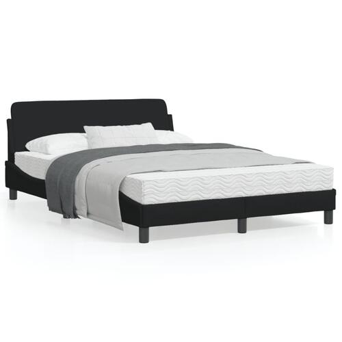 Sengeramme uden madras 140x190 cm stof sort