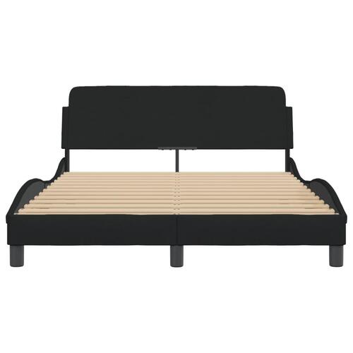 Sengeramme uden madras 140x190 cm stof sort