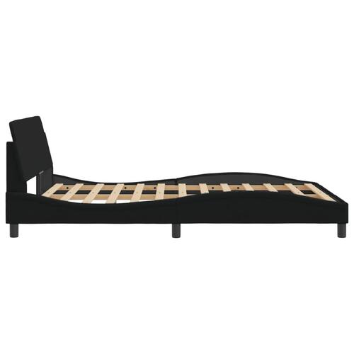 Sengeramme uden madras 140x190 cm stof sort