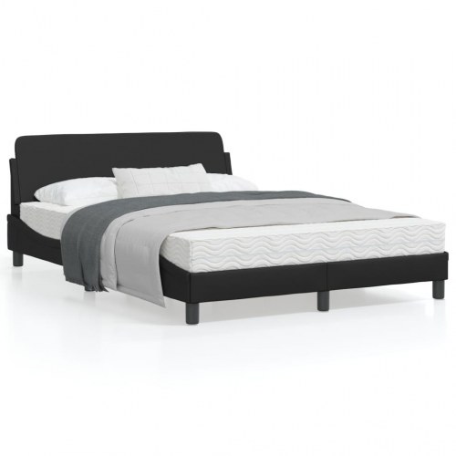 Sengeramme Dover 140 x 190 cm i sort kunstlæder