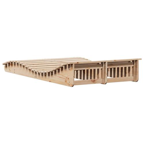 Liggestol 205x110x31,5 cm massivt fyrretræ