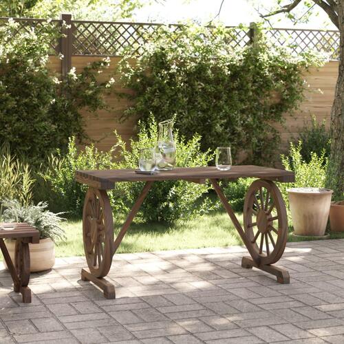 Havebord 115x55x65 cm massivt grantræ