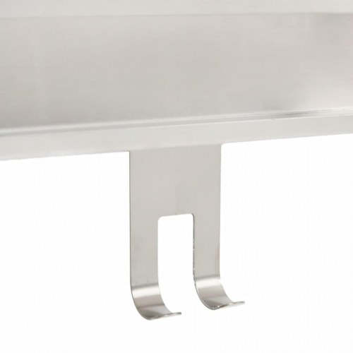 Brusehylde med ophæng børstet 304 rustfrit stål