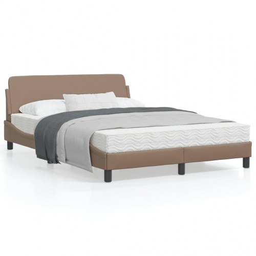 Sengeramme Dover 140 x 190 cm - cappuccino kunstlæder