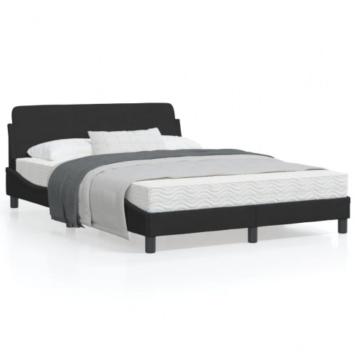 Sengeramme Dover sort 140 x 190 cm i fløjl