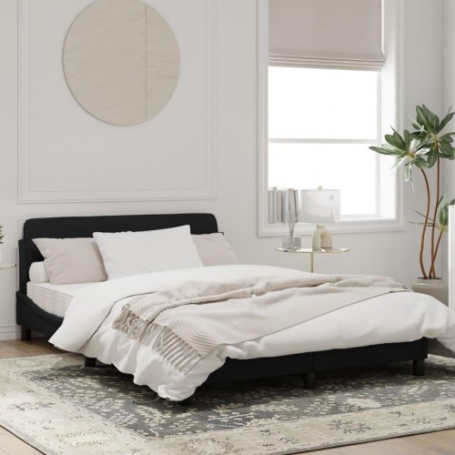 Sengeramme Dover sort 140 x 190 cm i fløjl