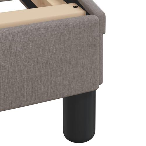 Sengeramme uden madras 140x190 cm stof gråbrun