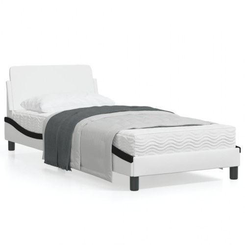 Sengeramme Dover 80 x 200 cm - hvid og sort