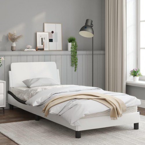 Sengeramme Dover 80 x 200 cm - hvid og sort