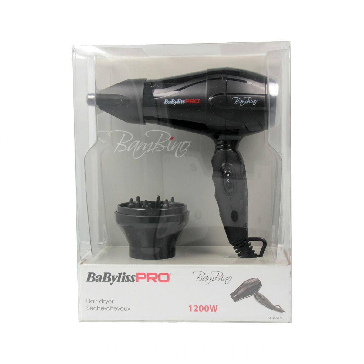 Hårtørrer Babyliss Bab5510e Sort 1200