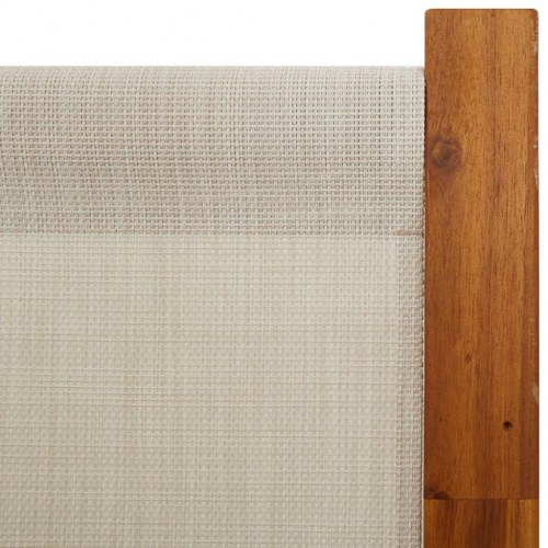 4-panels rumdeler 280 × 180 cm - lysegrå foldeskærm i akacietræ