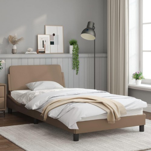 Sengeramme Dover 100 x 200 cm - cappuccinofarvet kunstlæder