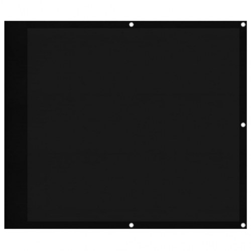 Altanafskærmning 90x800 cm 100 % polyester sort