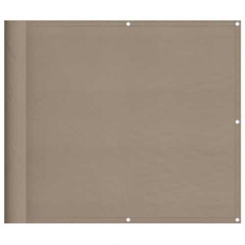 Altanafskærmning 90 × 1.000 cm - 100 % polyester, gråbrun