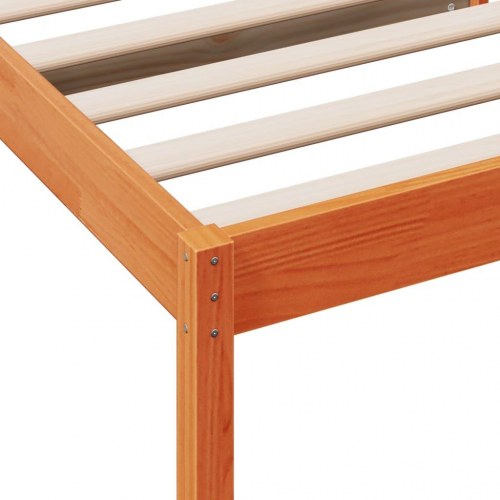Daybed uden madras 80×200 cm - massivt fyrretræ, gyldenbrun