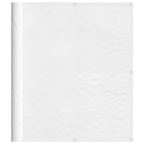 Altanafskærmning 120x700 cm 100 % polyester hvid