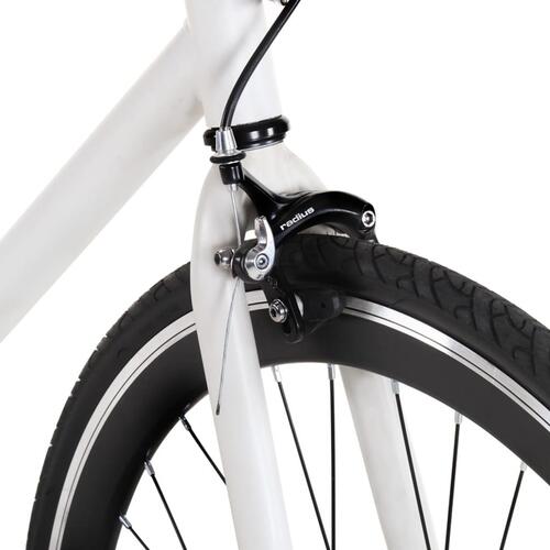Cykel 1 gear 700c 59 cm hvid og sort