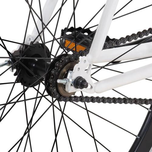 Cykel 1 gear 700c 59 cm hvid og sort