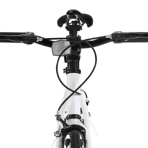 Cykel 1 gear 700c 59 cm hvid og sort