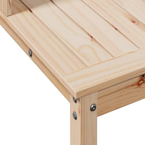 Plantebord med hylder 108x50x109,5 cm massivt fyrretræ