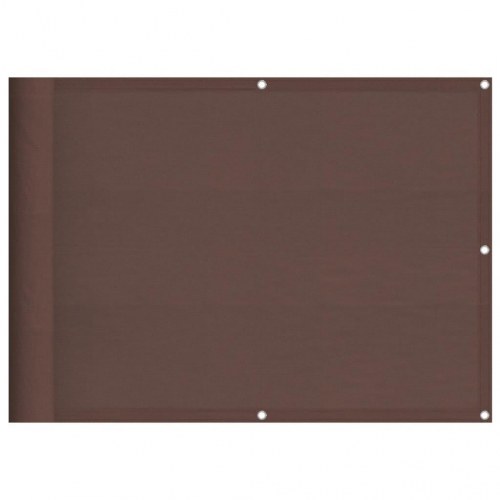 Altanafskærmning 75x1000 cm 100 % polyester brun