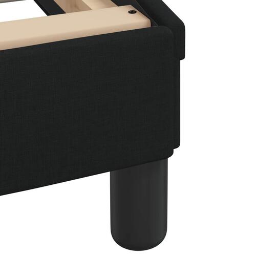 Sengeramme med LED uden madras 140x200 cm stof sort