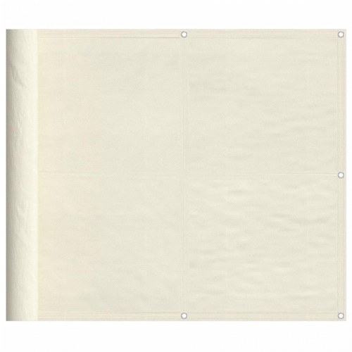 Altanafskærmning 90 × 800 cm - 100 % polyester, cremefarvet
