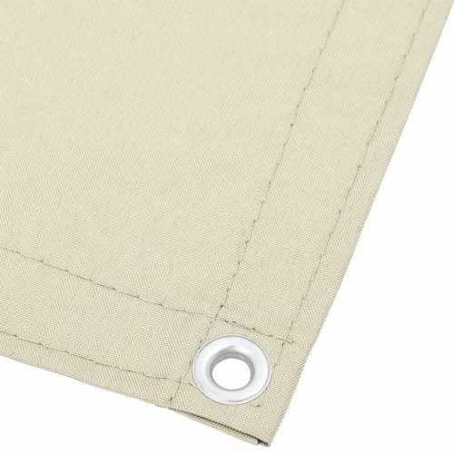 Altanafskærmning 90 × 800 cm - 100 % polyester, cremefarvet