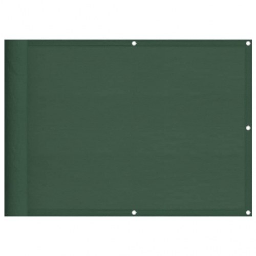 Altanafskærmning 75 × 800 cm - 100 % polyester, mørkegrøn