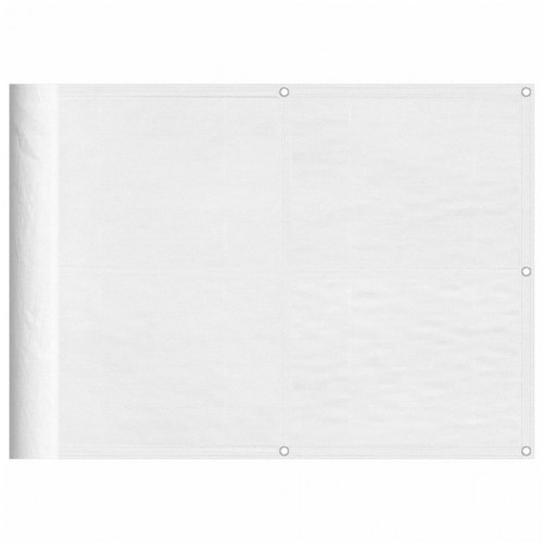 Altanafskærmning 75×800 cm - 100 % polyester, hvid