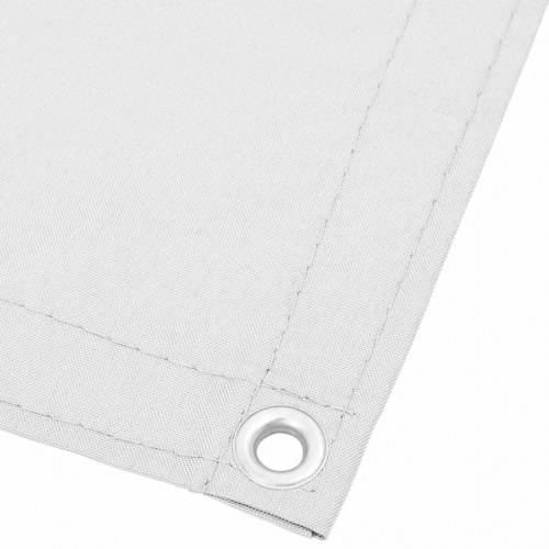 Altanafskærmning 90 × 800 cm - 100 % polyester, hvid